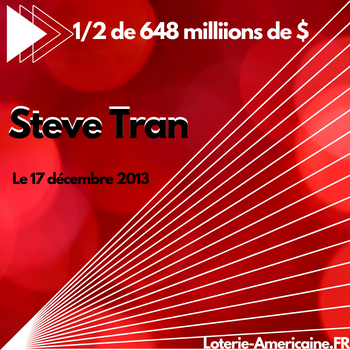 Steve Tran - gagnant Mega Millions